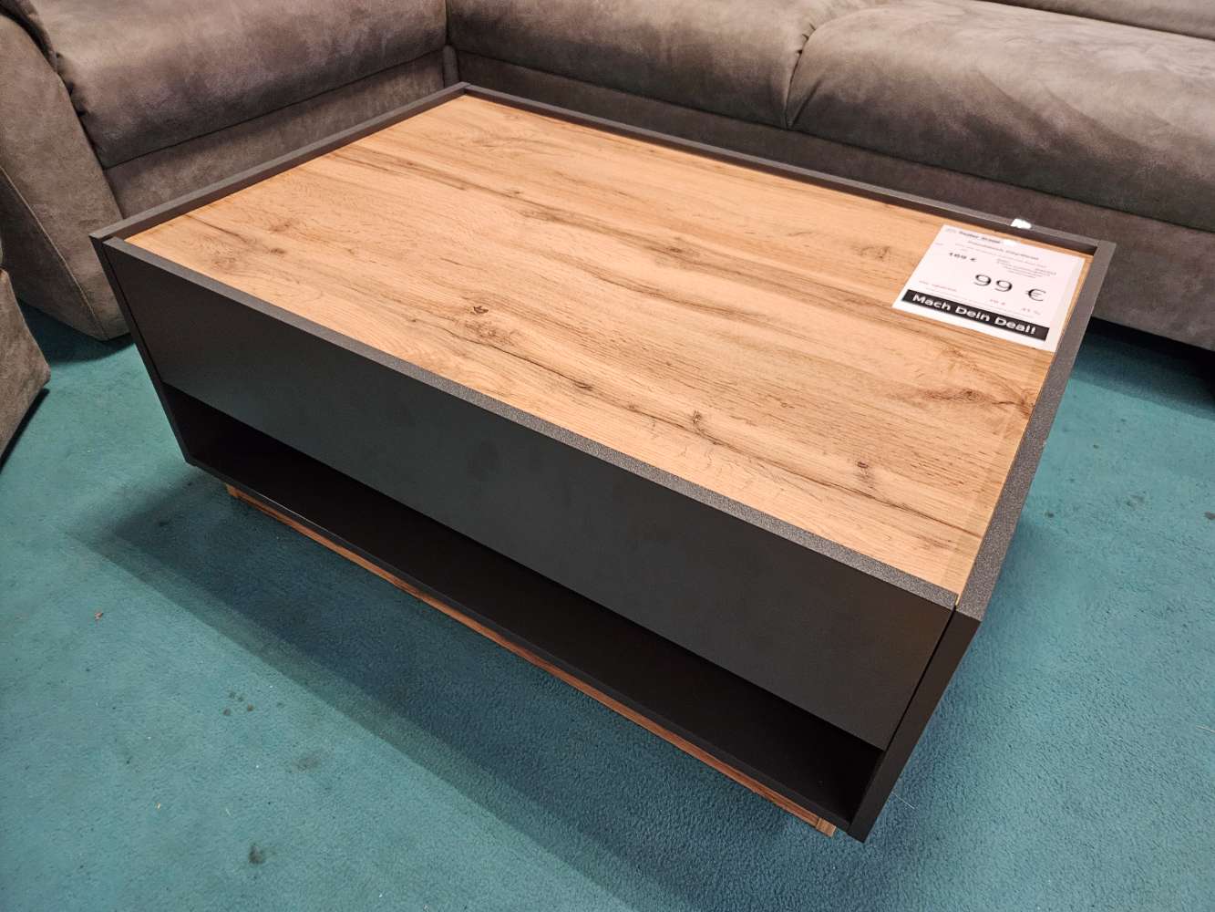 Couchtisch City/Giron Eiche Wotan Dekor statt 169€