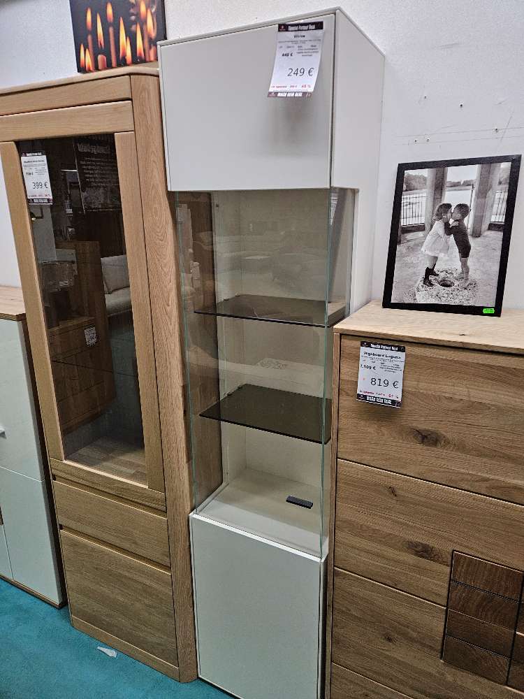 Vitrine Holzwerkstoff Weiß statt 449€