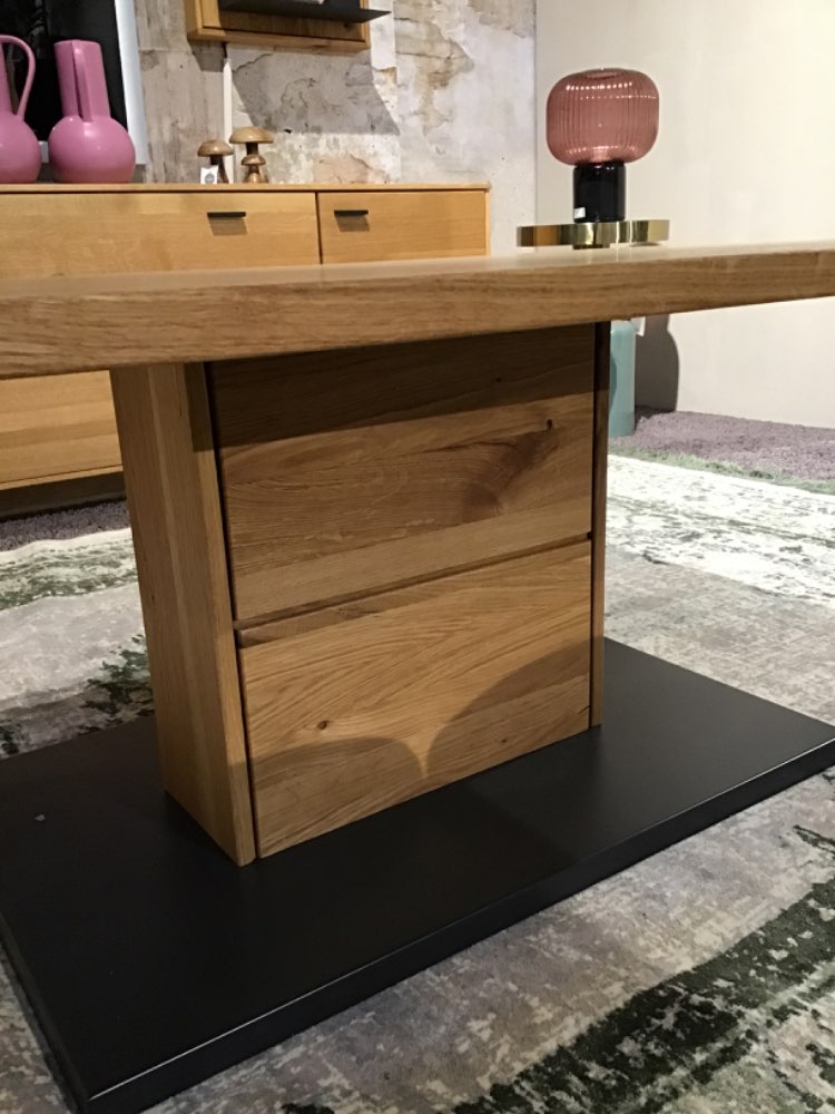 Couchtisch GFI14T65 Wildeiche Absetzung Anthrazit