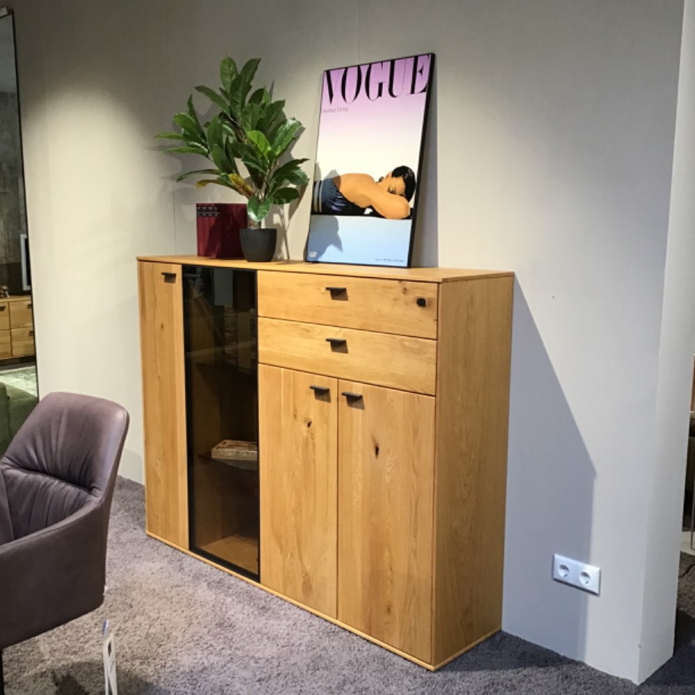 GlobalFibra Eiche massiv Highboard GFI14T05 Type 146135