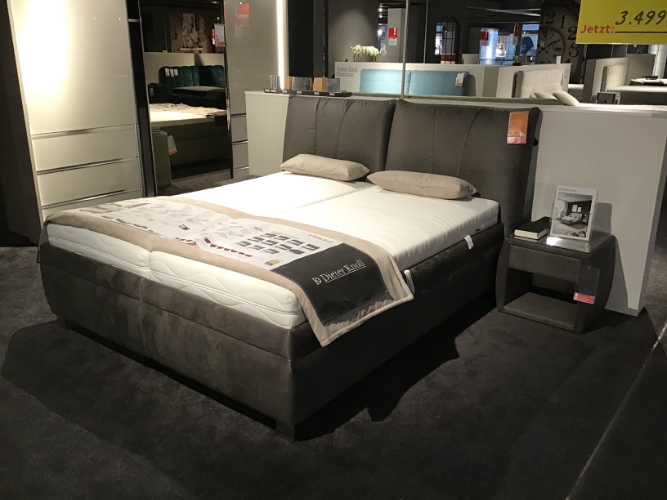 XXXLutz Ausstellungsstück Möbel Polsterbett Dream Royal grau
