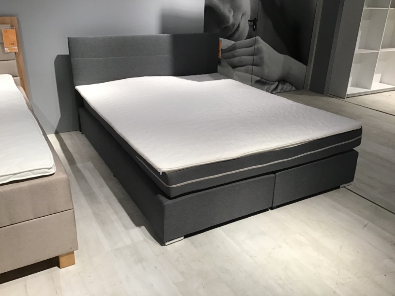 XXXLutz Ausstellungsstück Möbel Boxspringbett Catania anthrazit