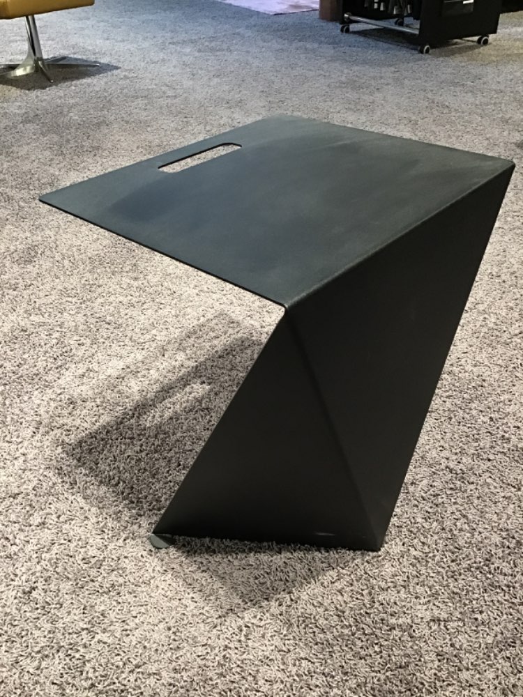 Beistelltisch schwarzgrau Metall Kollektion Susa 1