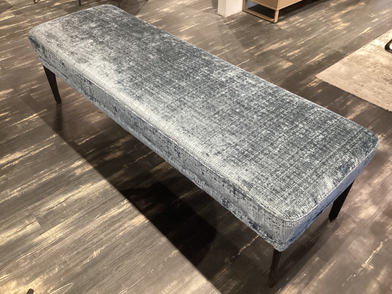 Möbel, Hockerbank moderano, 180x57x57, dunkelblau