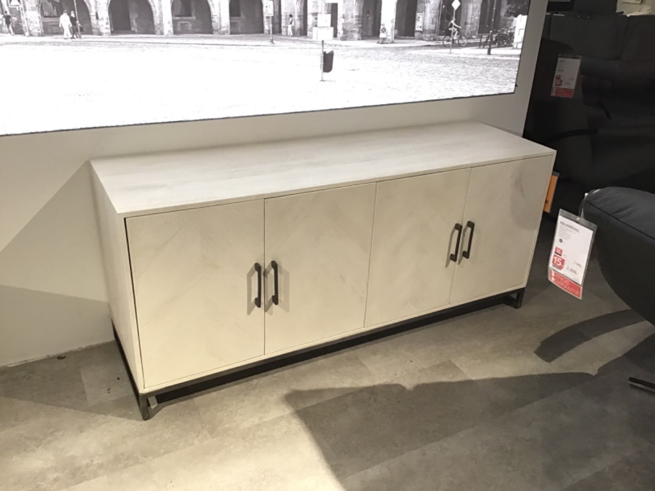 XXXLutz Ausstellungsstück Möbel Sideboard Bianca weiß Mango massi