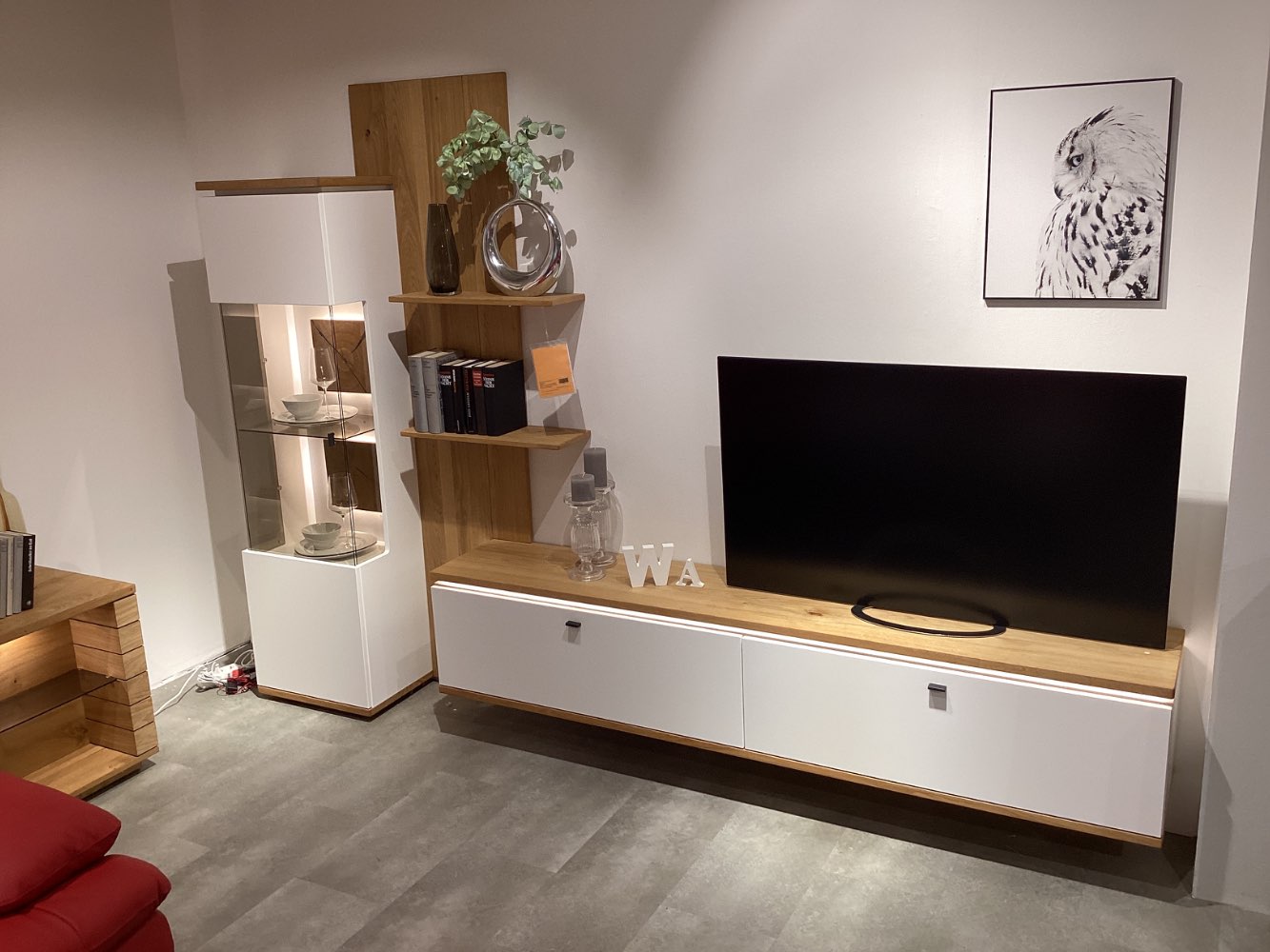 Möbel Wohnwand Novel Matadi Eiche/weiss XXXLutz Hirschaid