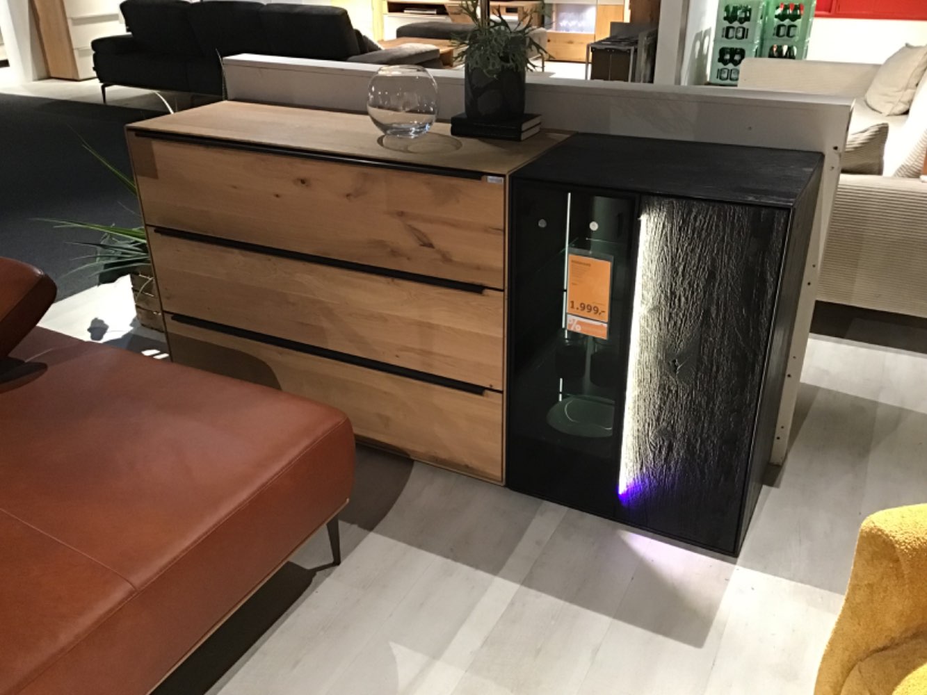 XXXLutz Ausstellungsstück Möbel Sideboard Dalia Eiche schwarz