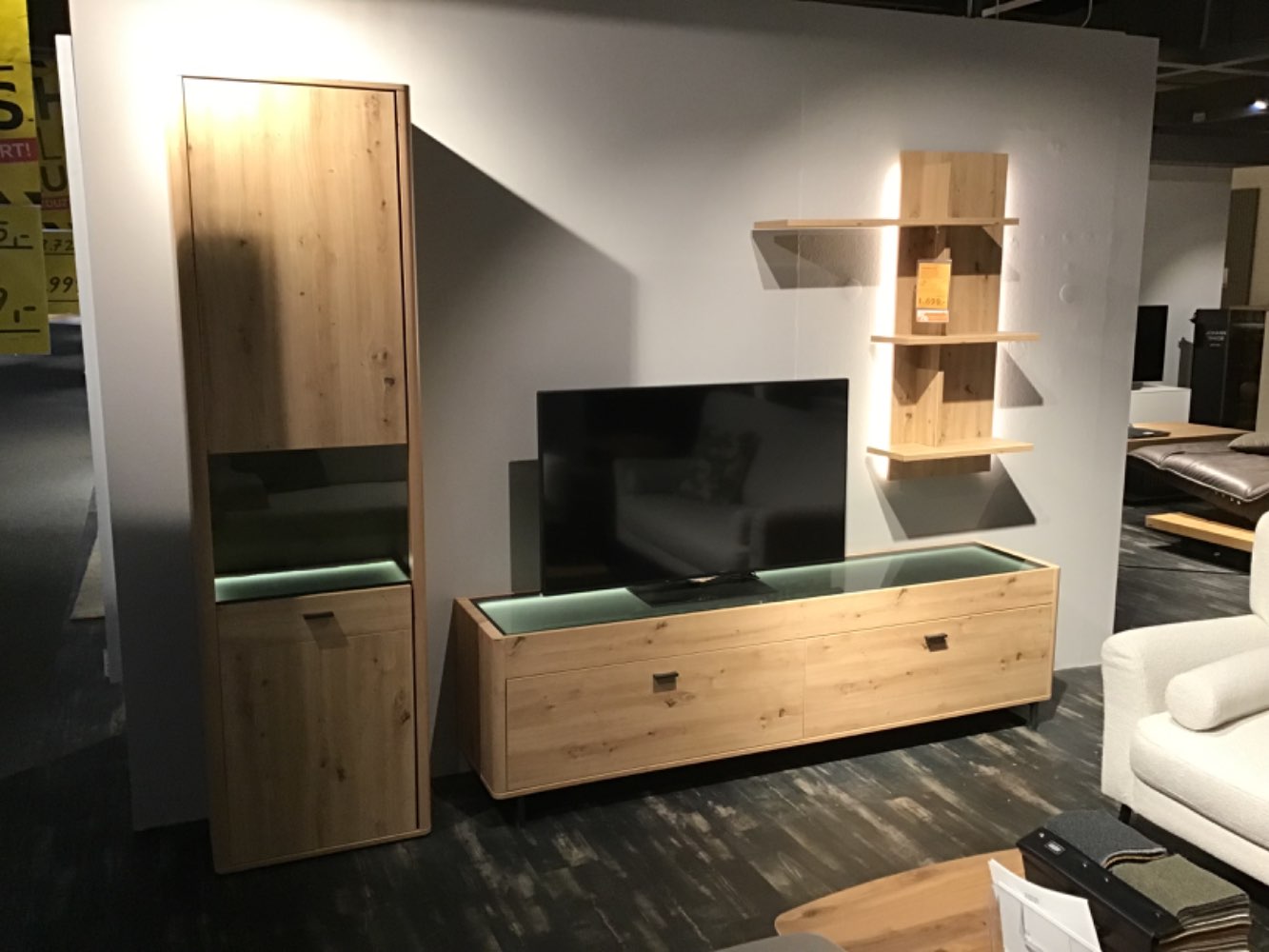 XXXLutz Ausstellungsstück Möbel Wohnwand Acara Eiche Artisan