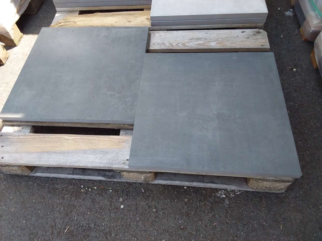 Keramik Terrassenplatten 60x60x3  anthrazit Feinsteinzeug Fliesen