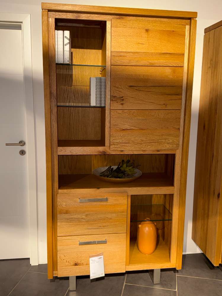 Henders & Hazel Schrank-Vitrine Eiche Vintage Nature