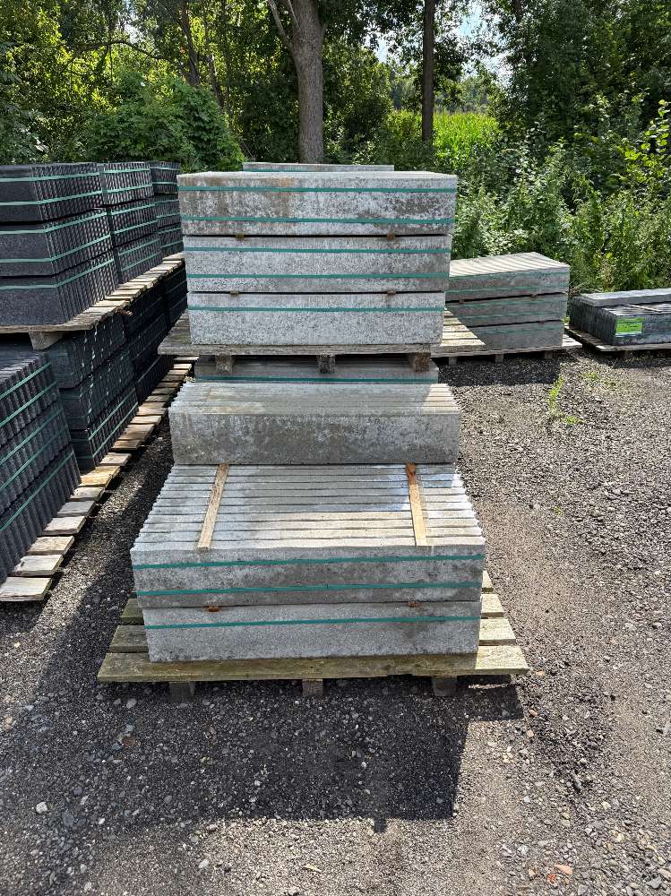 BE Rasenbord grau, 6 x 25 x 100cm, Sonderposten