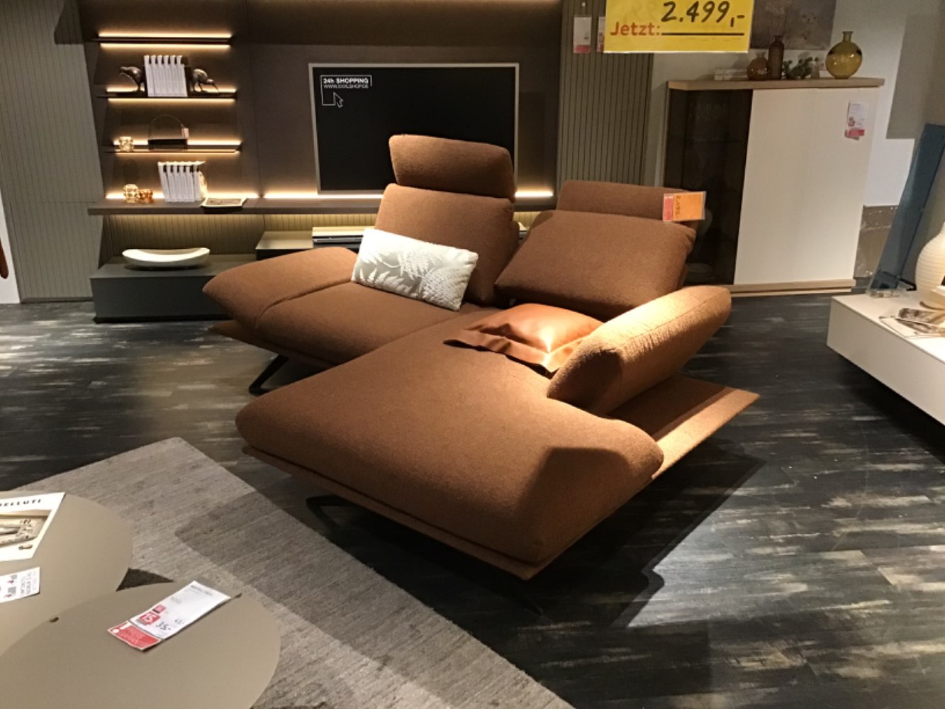 XXXLutz Ausstellungsstück Möbel Ecksofa Forino braun