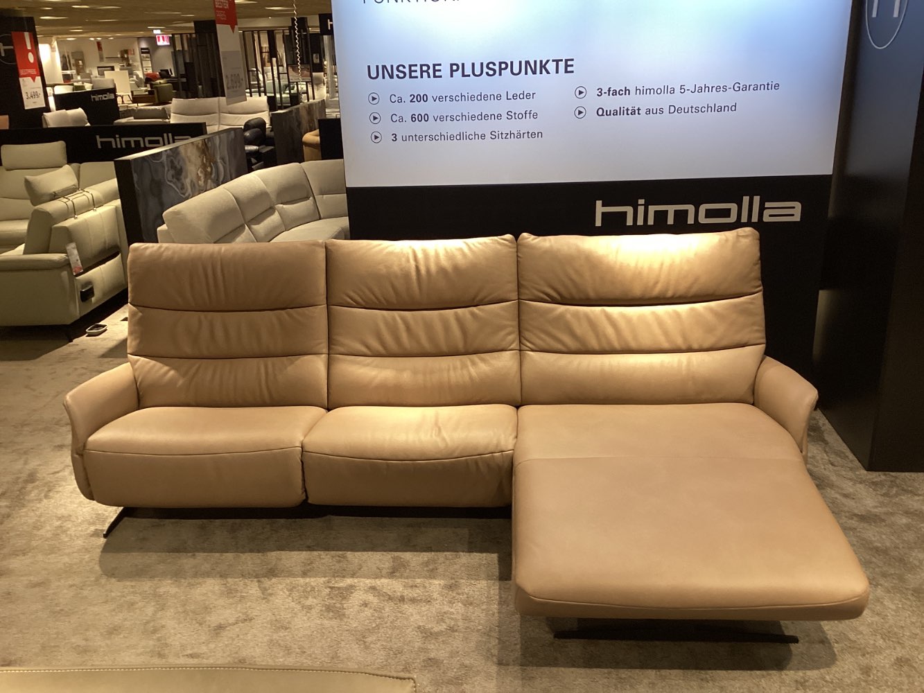 Möbel Ecksofa Himolla 4050 echt Leder XXXLutz Hirschaid