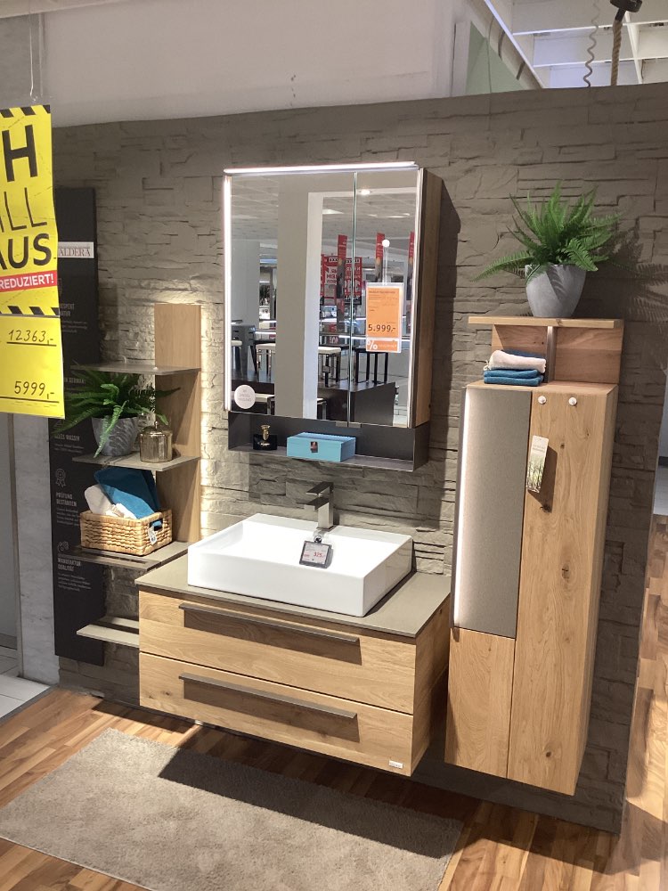 Möbel Badezimmer Meta Massivholz Wildeiche XXXLutz Hirschaid