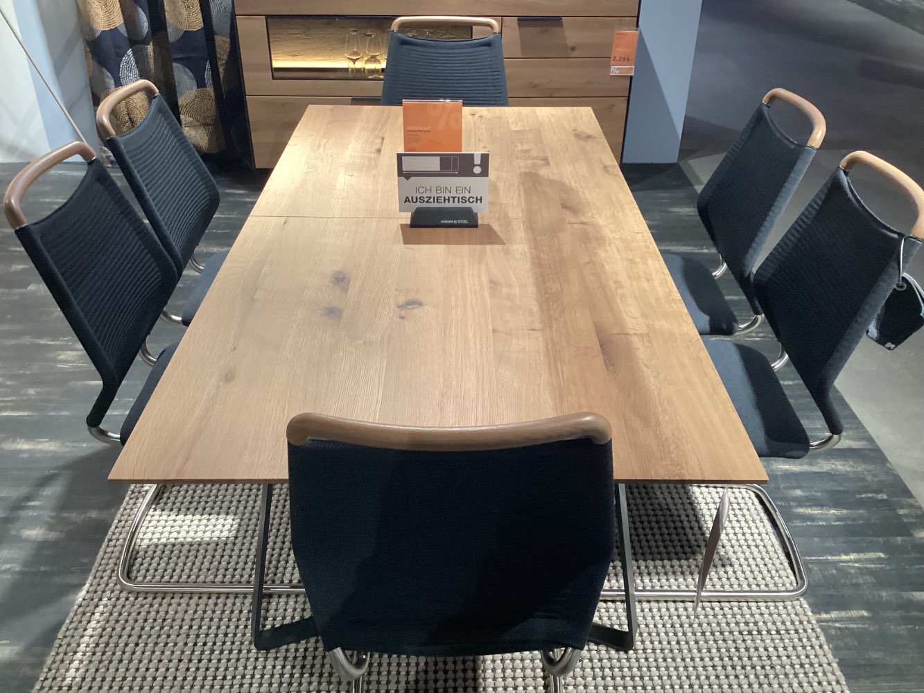 Möbel, Essgruppe Yoris Schöner Wohnen, 190x95x76, Anthrazit