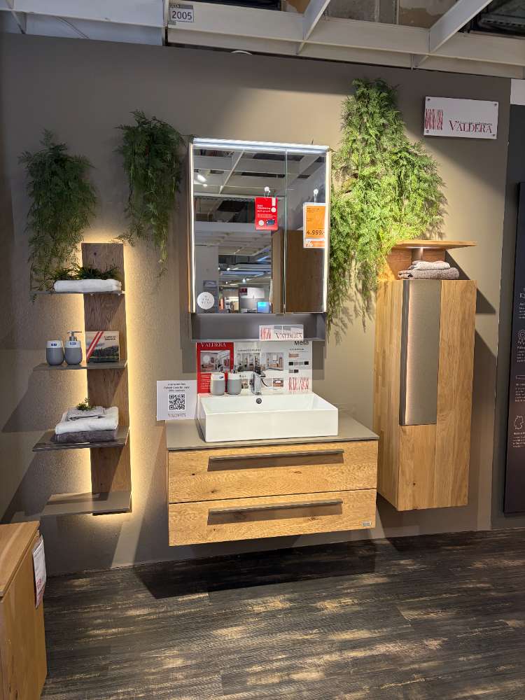 MÖBEL, VALDERA, BADEZIMMER, WILDEICHE MASSIV, CA. 95 CM, XXXLUTZ