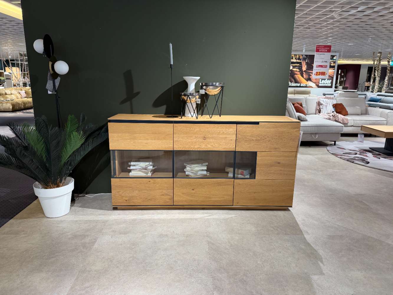 Sideboard Asteiche massiv, ca. 181x92x42 cm