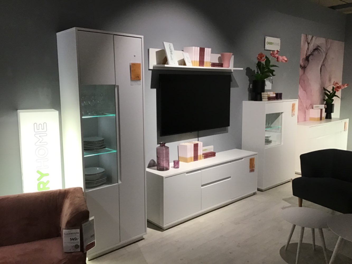 XXXLutz Ausstellungsstück Möbel Vitrine Santana weiß