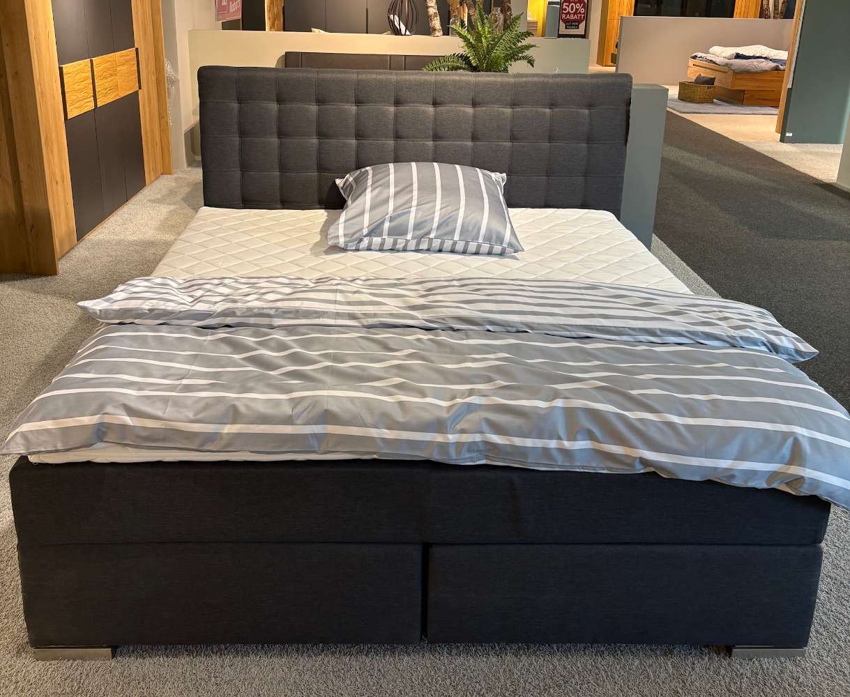 Boxspringbett anthrazit ca. 180×200 cm⚡️Sparpreis⚡️