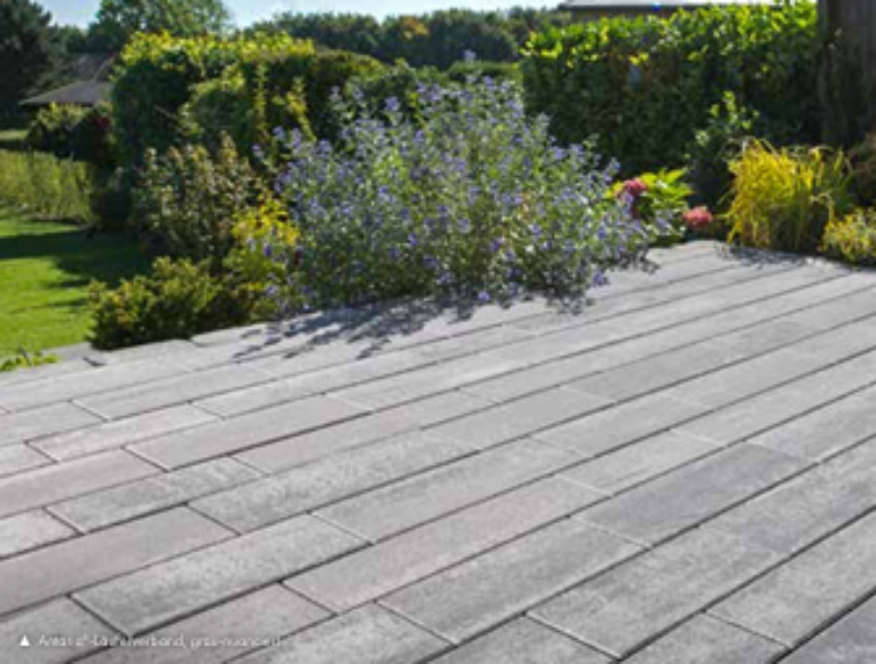 Maifeld Läuferverband 8 cm grau nuanciert (2.Wahl)