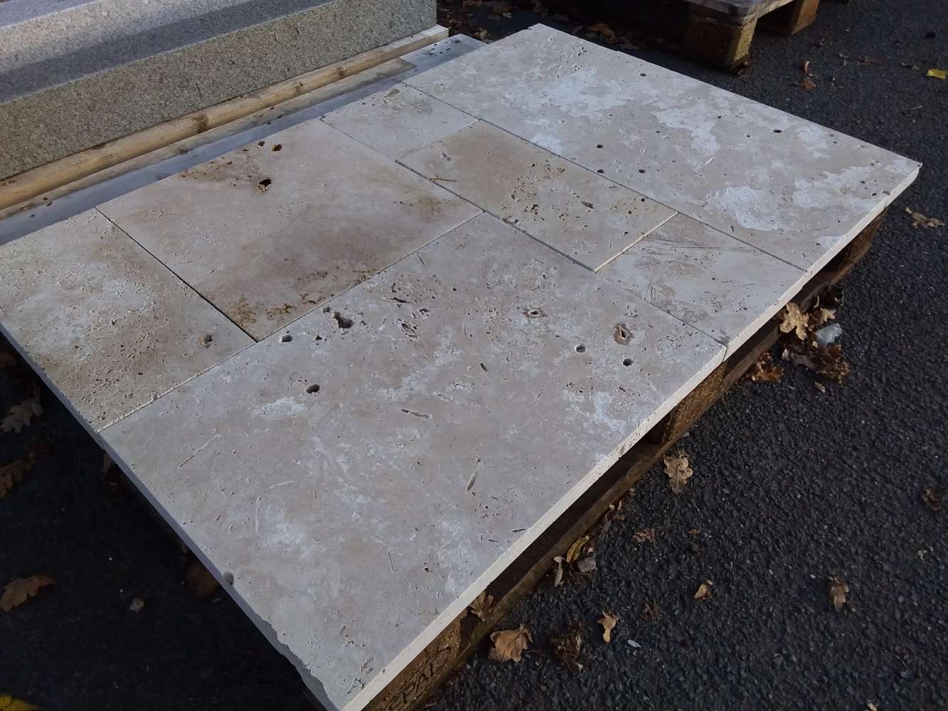 Travertin Terrassenplatten Verband Seltra Naturstein