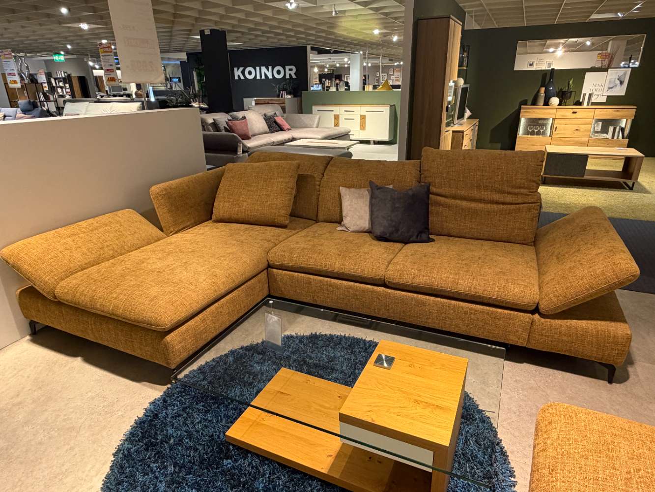 Polstergarnitur W. Schillig kurkuma, ca. 198×314 cm