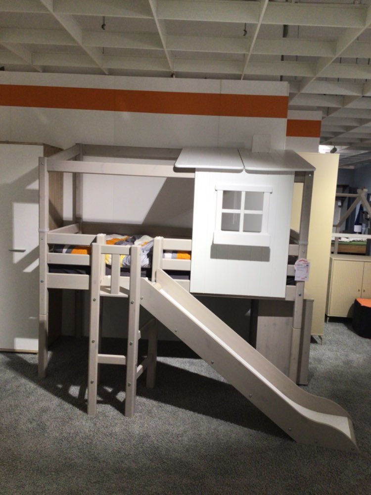 Halbhohes Bett FLEXA CLASSIC