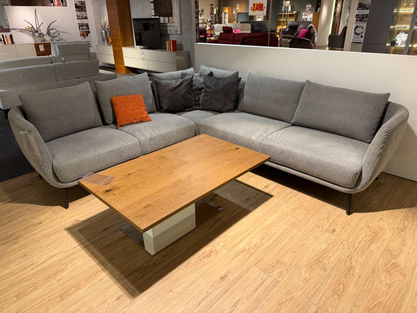 Polstergarnitur Schöner Wohnen grau, ca. 246×266 cm