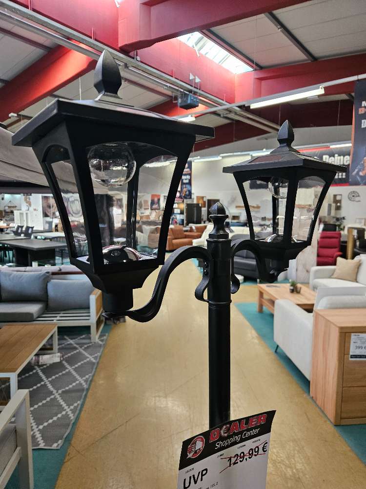 Weglaterne Lescure 186cm 2flammig schwarz statt 129,99€