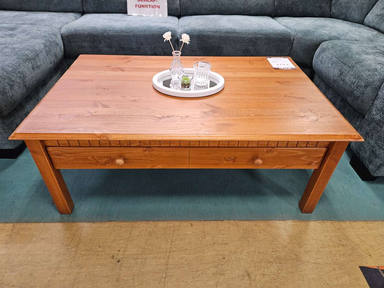 Couchtisch Massivholz Kirschbaumfarben statt 199€