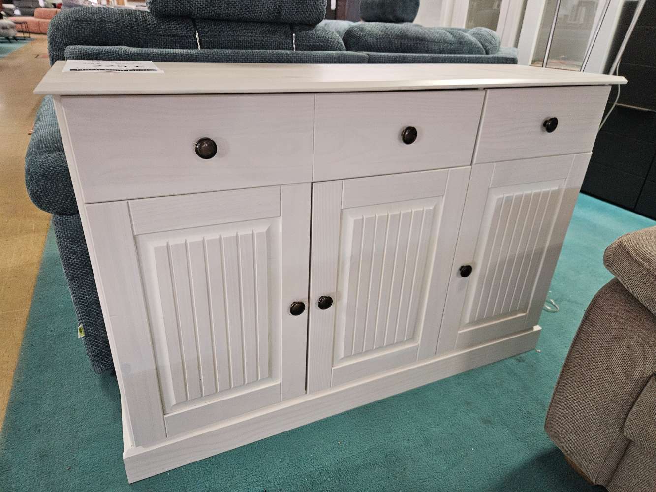 Sideboard Kommode Liozza Kiefer massiv weiß statt 379€