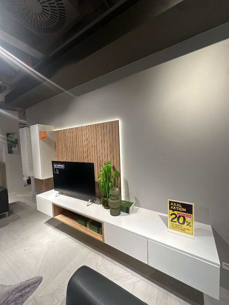 Möbel, Wohnwand Leya, Moderano, 350x154x45cm, XXXLutz