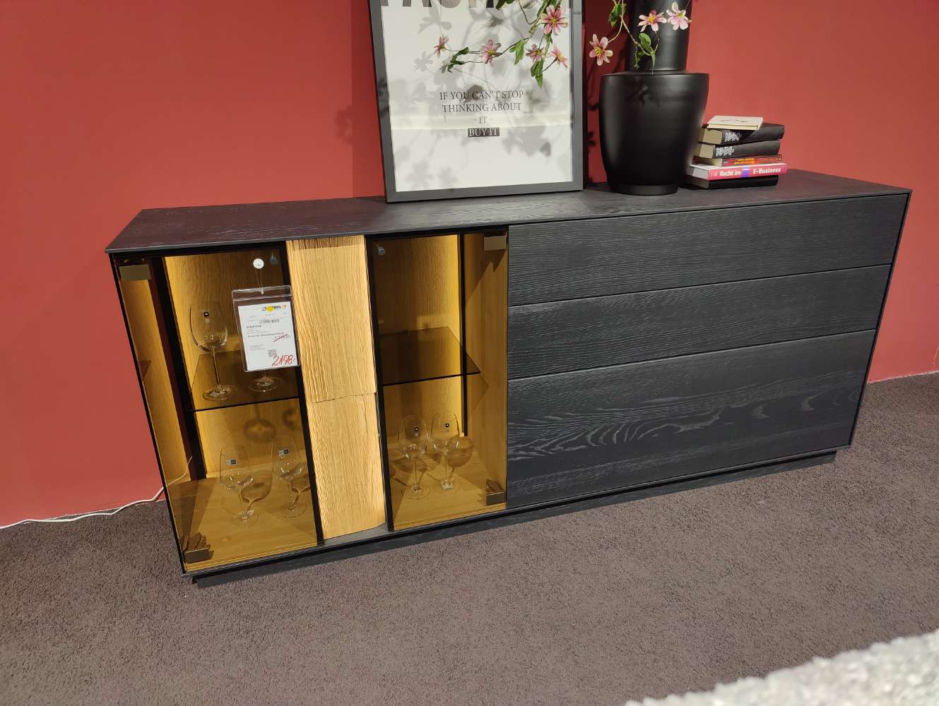 Sideboard – Hartmann – KILVA – B 194 cm – inkl. Beleuchtung