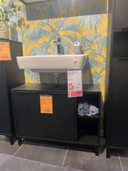 Möbel, Badezimmer Waschbeckenunterschrank Anthrazit, XXXLutz