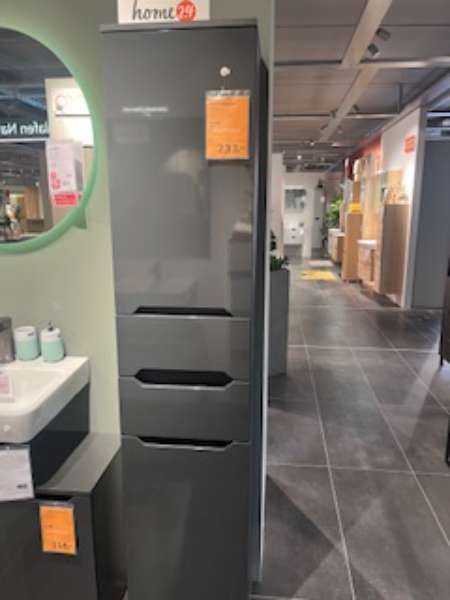 Möbel, Badezimmer Hochschrank Anthrazit Hochglanz, XXXLutz