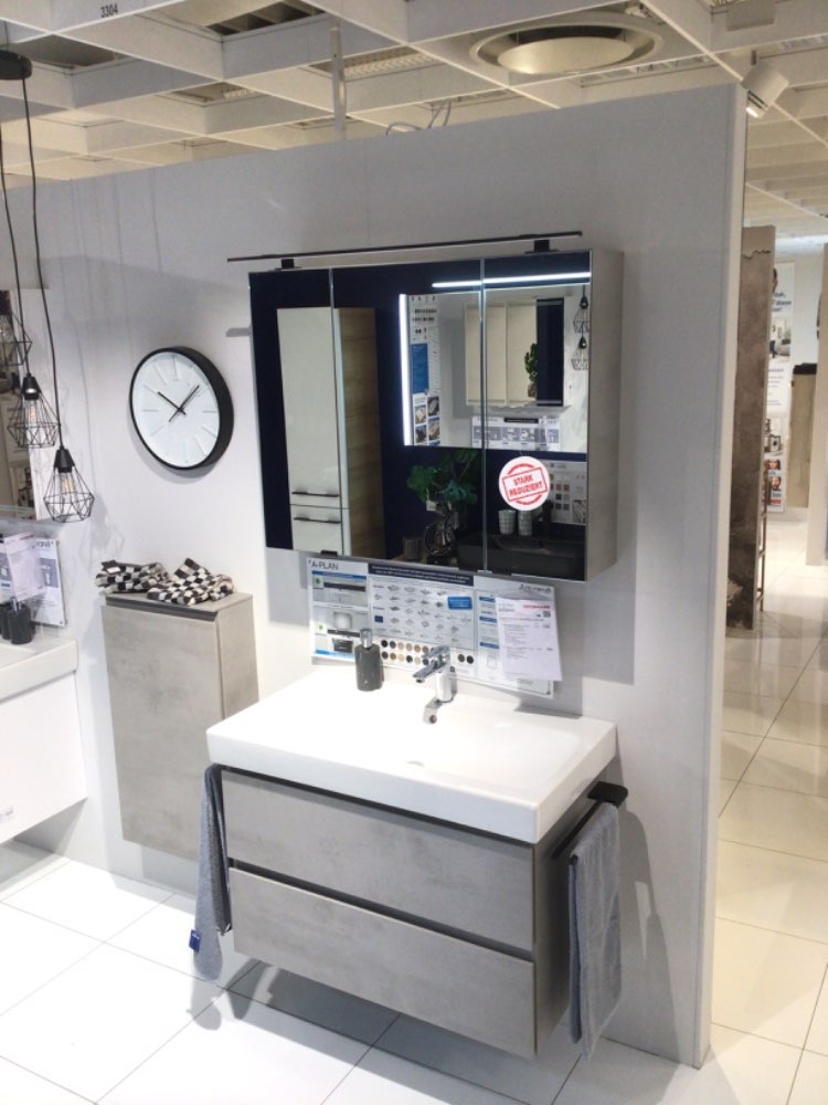 3  Teiliges Badezimmerset Hellgrau