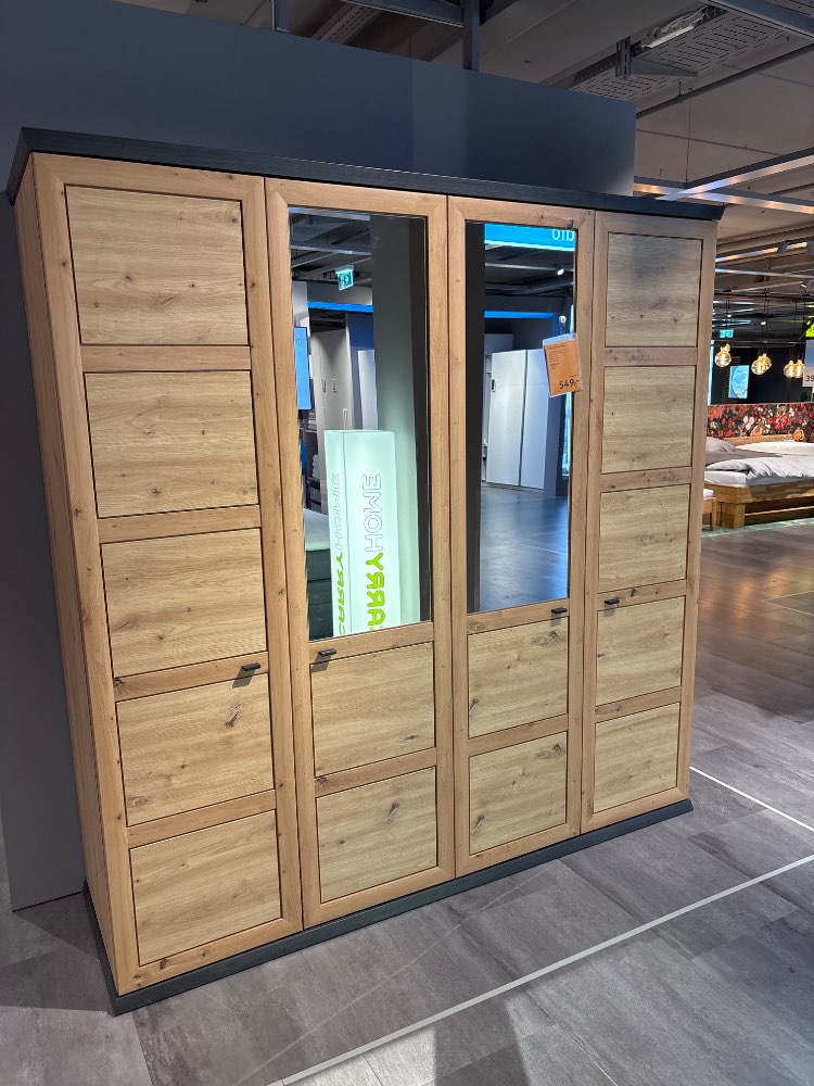 Möbel, Drehtürenschrank, Eiche, XXXLutz