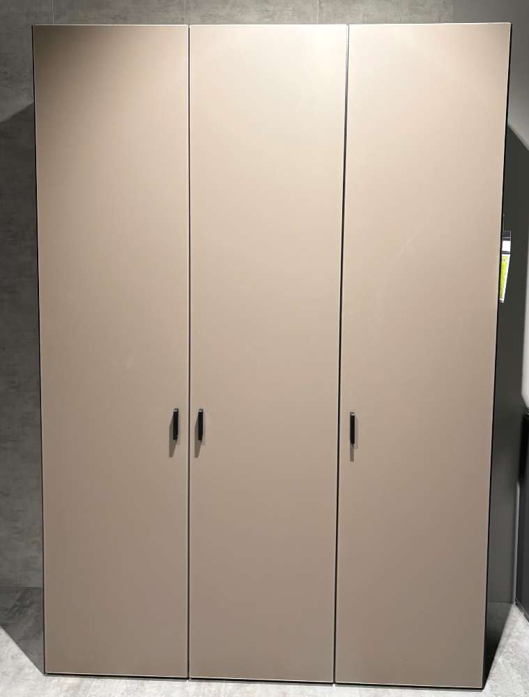 JW Drehtürenschrank Novaschwarz / Glas Toffee matt⚡️Sparpreis⚡️