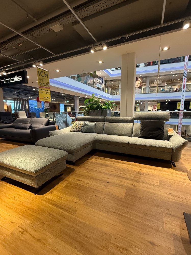 Wohnlandschaft Himolla Flachgewebe Grau – XXXLutz Fellbach