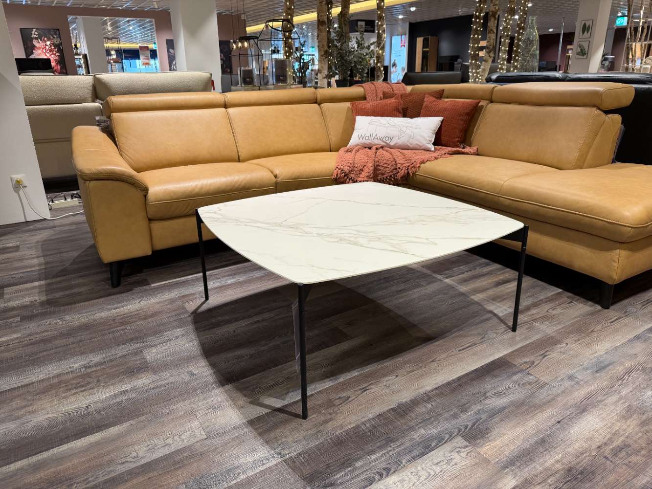 Couchtisch mit Marmor-Platte