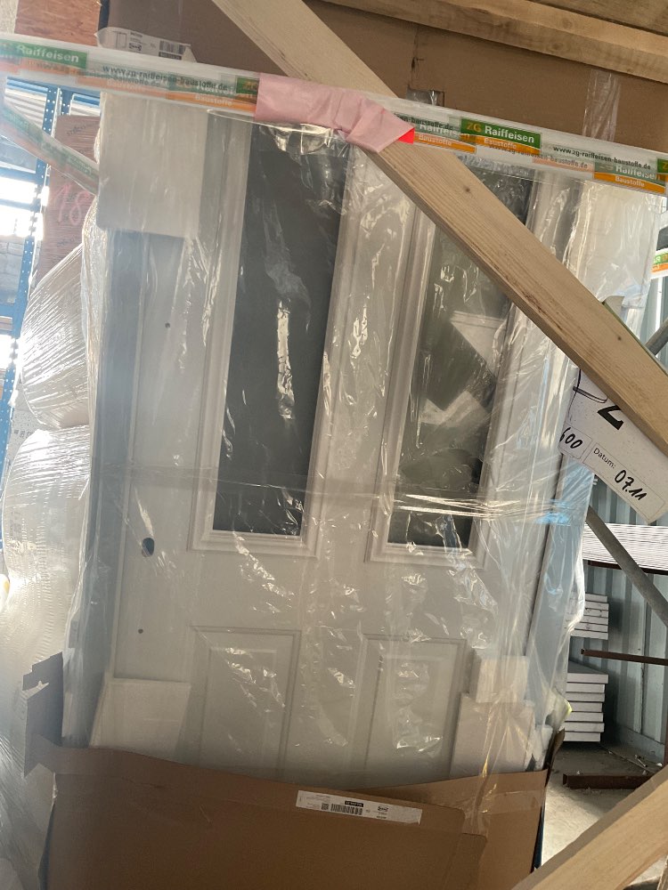 Stahl-Haustür Isopro Weiß