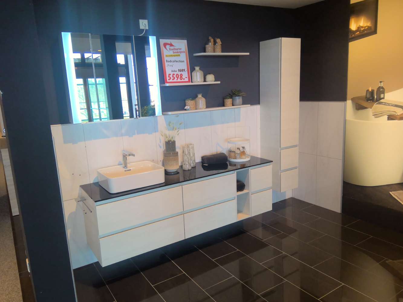 Pelipal Badprogramm „Prag“, weiß, grifflos