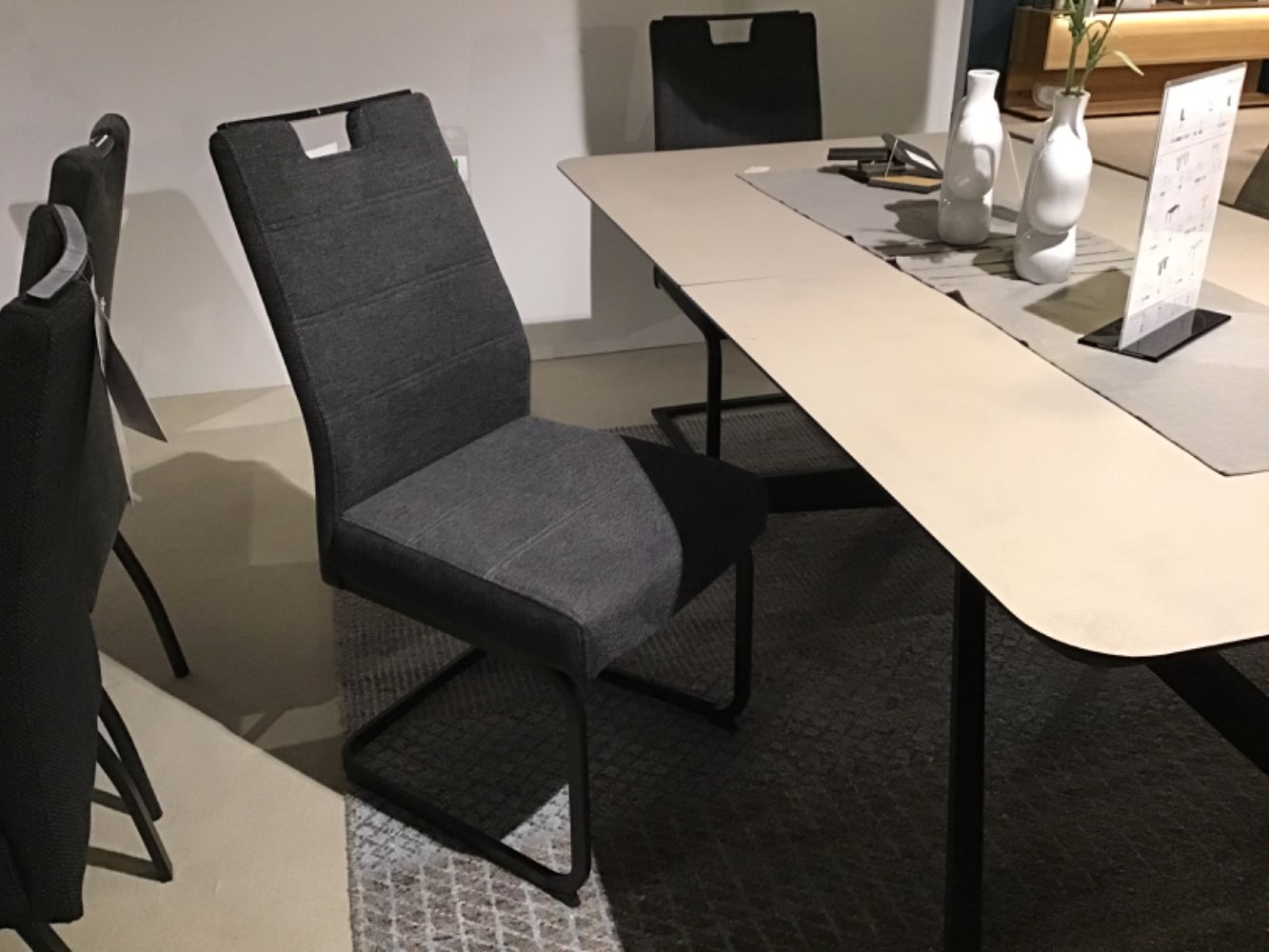 Schwingstuhl mit Federkern im Sitz Farbe Anthrazit bis 140 kg