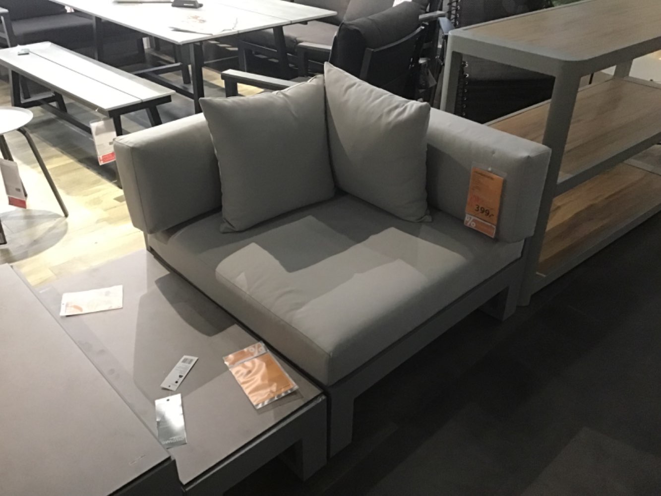 XXXLutz Ausstellungsstück Möbel Loungeeckteil Willis hellgrau