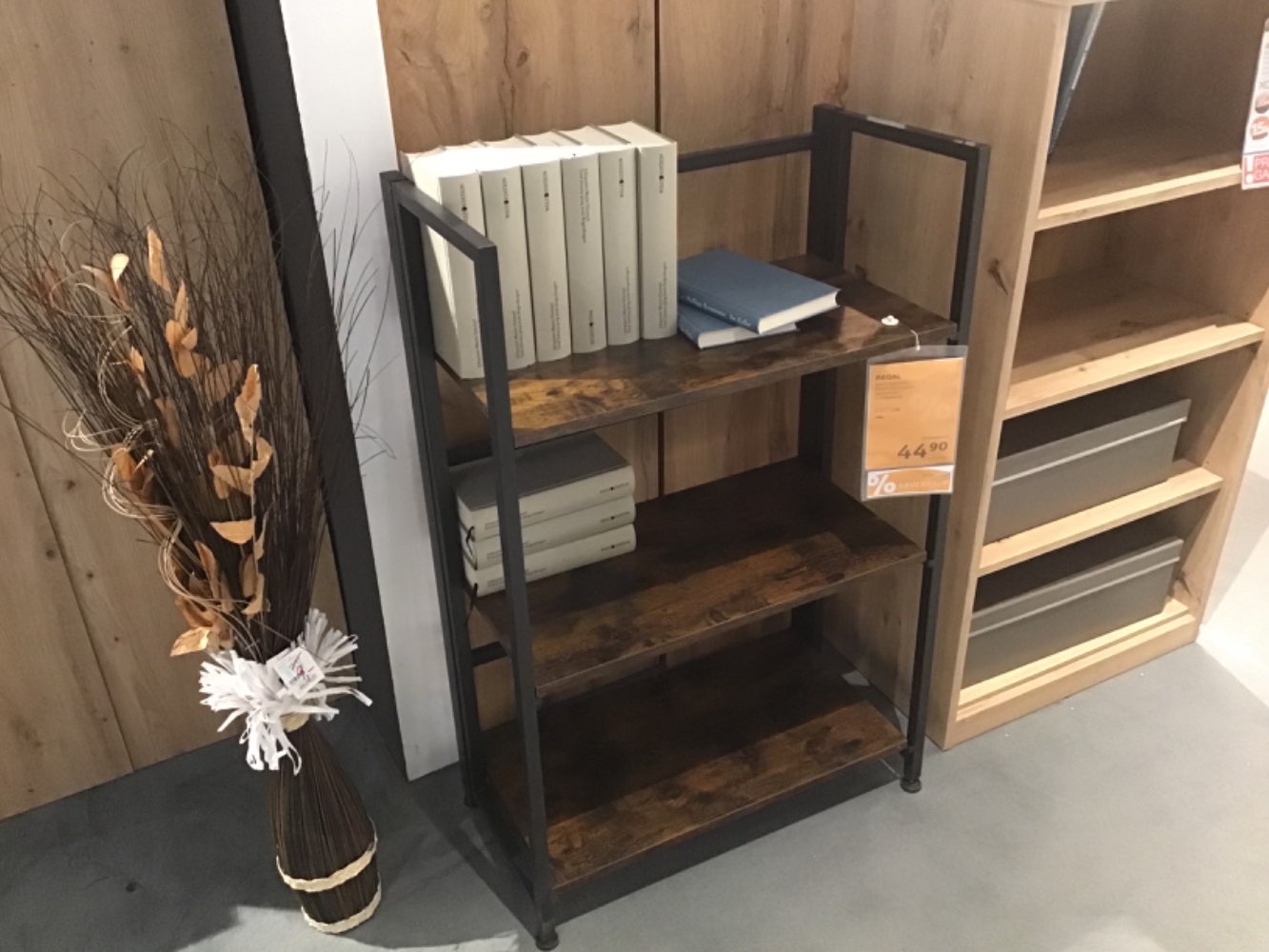 XXXLutz Ausstellungsstück Möbel Regal Roman schwarz Walnuss