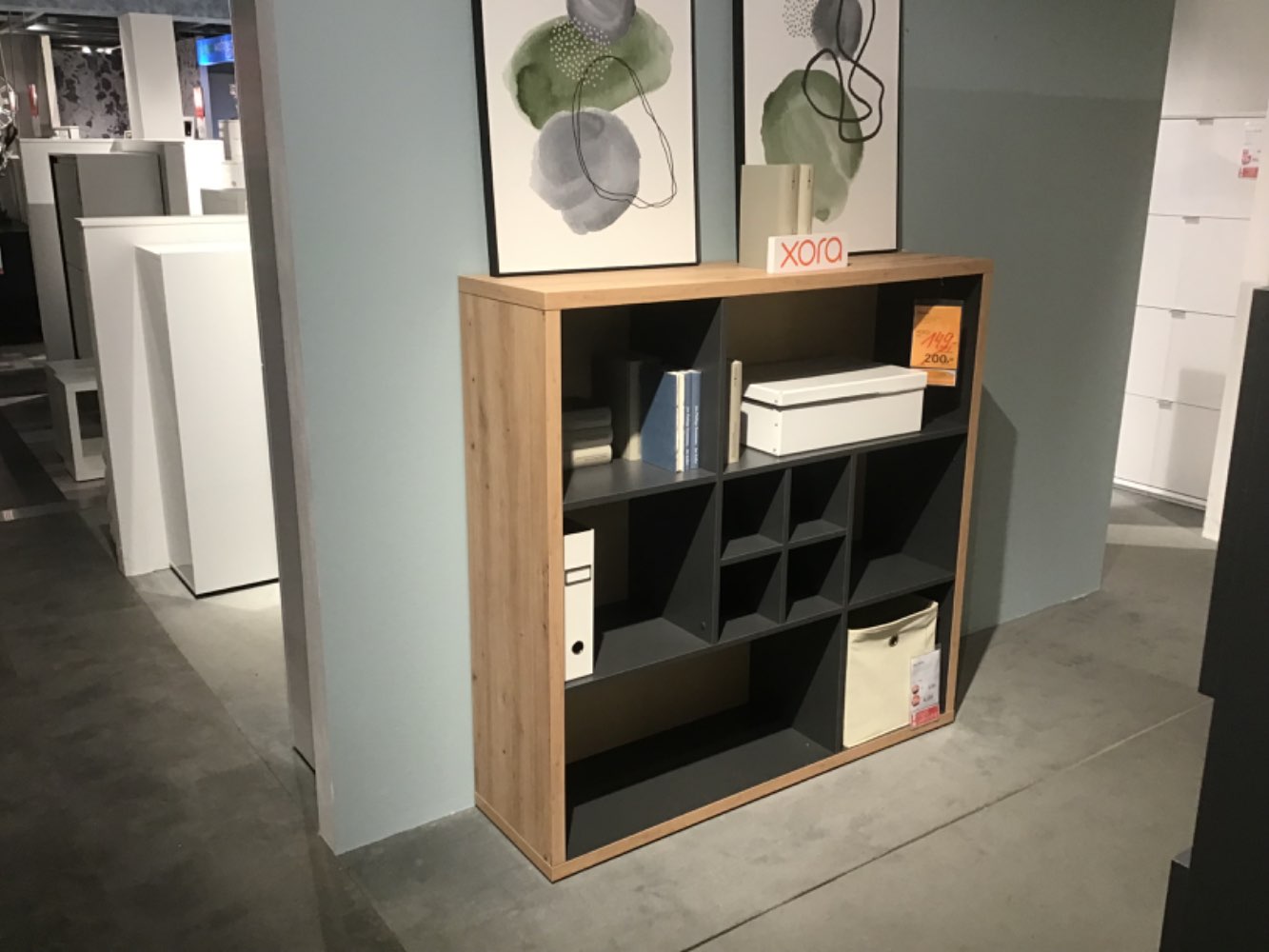 XXXLutz Ausstellungsstück Möbel Regal Sina anthrazit Eiche