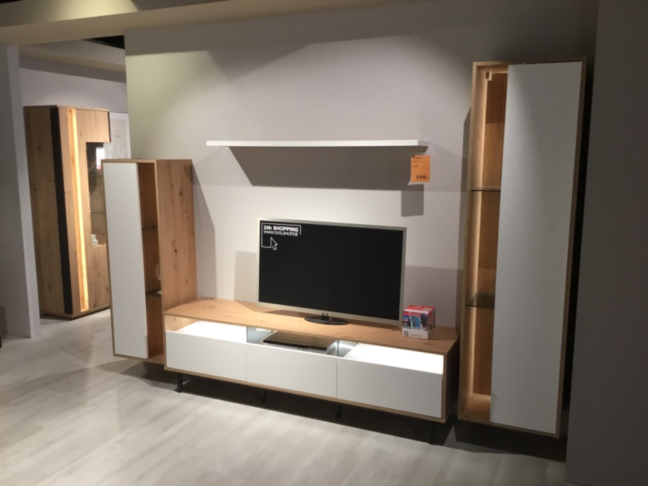 Home 24 Wohnwand weiß/Eiche XXXLutz Bopfingen