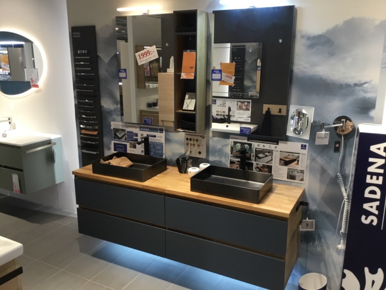 Badezimmer,Doppelwaschbecken Breite 180cm,XXXLutz Bopfingen