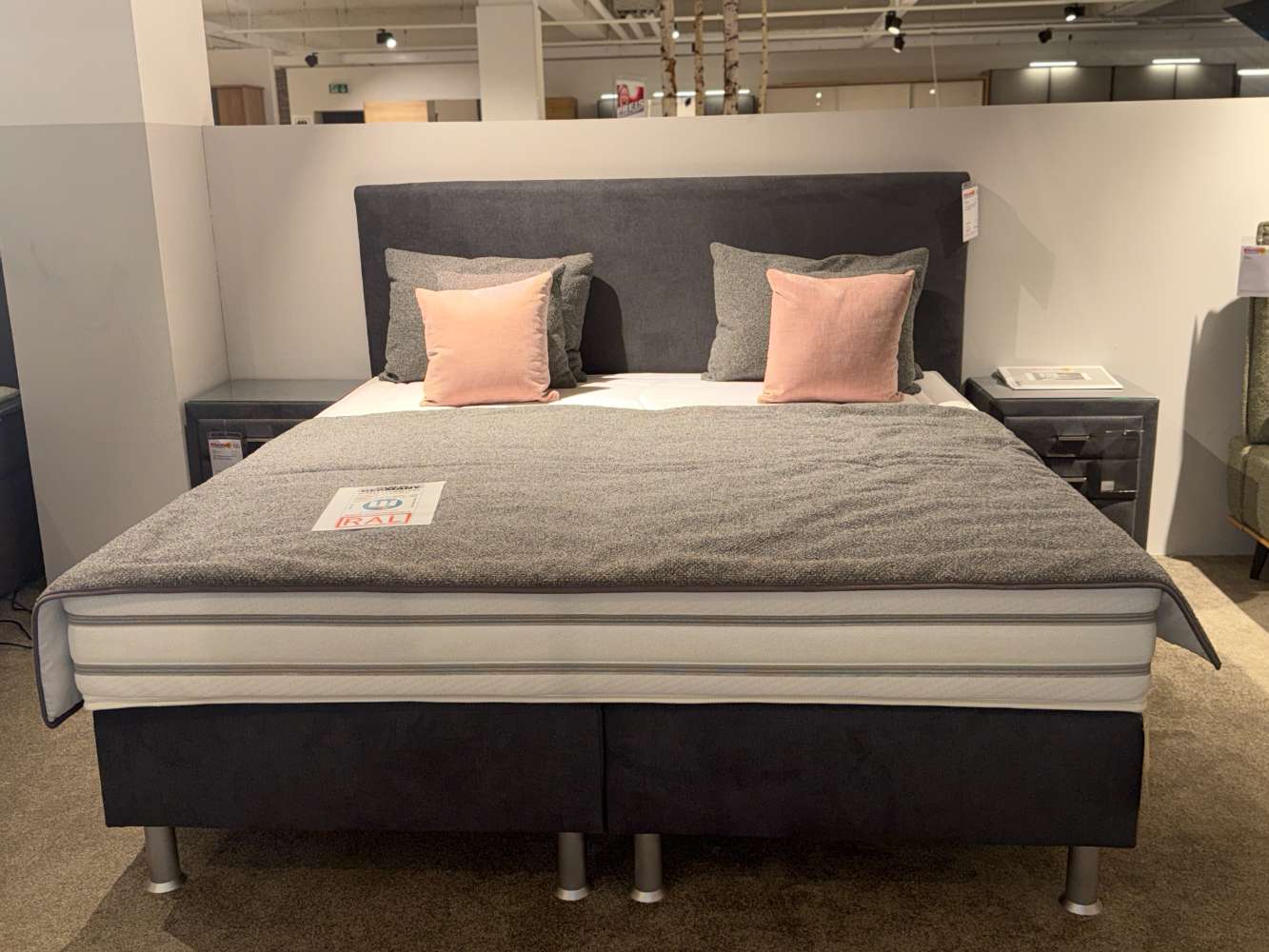 Boxspringbett 180x200cm 7-Zonen Taschenfederkern Matratzen