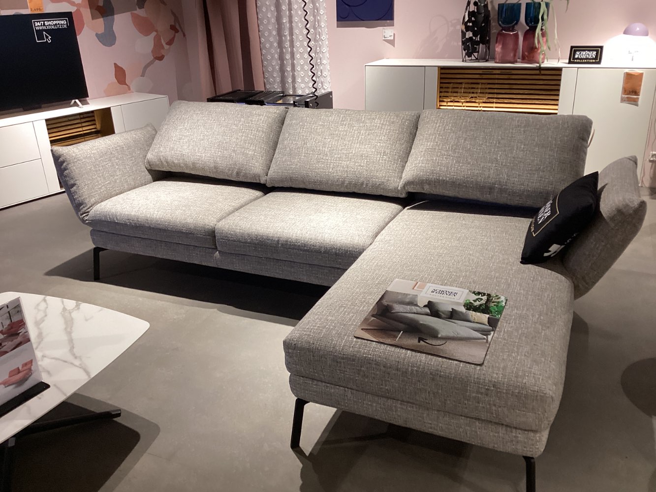 Möbel, Ecksofa Spin, Schöner Wohnen, ca. 277-329x85x175-224cm